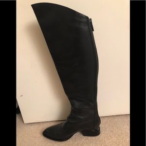 Alexander Wang OTK boots w cut out heel detail